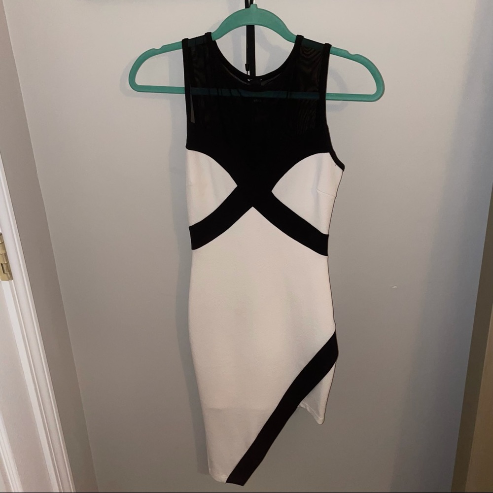 Mesh Detail Bodycon Dress